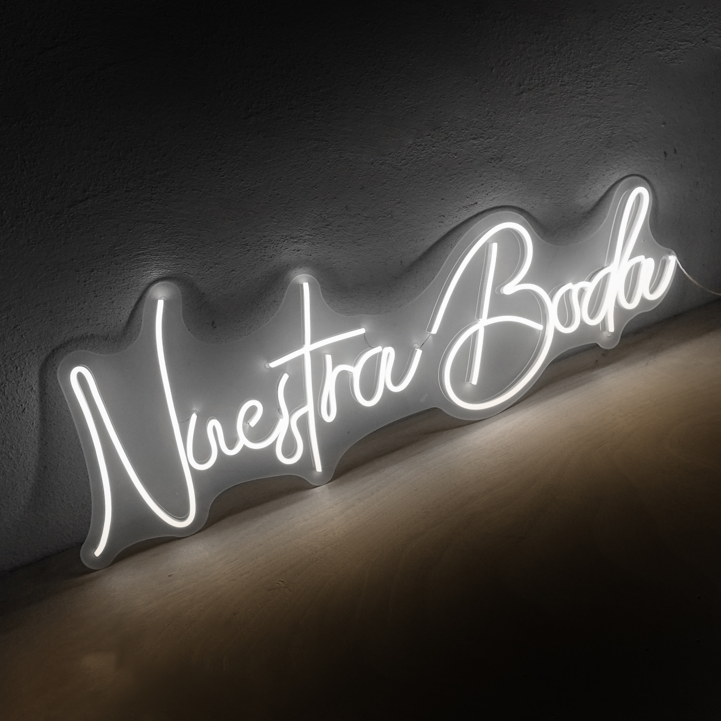Foto 2 | Letrero Led Neón ''Nuestra Boda'' Decorativo Luminoso 90x30 cm