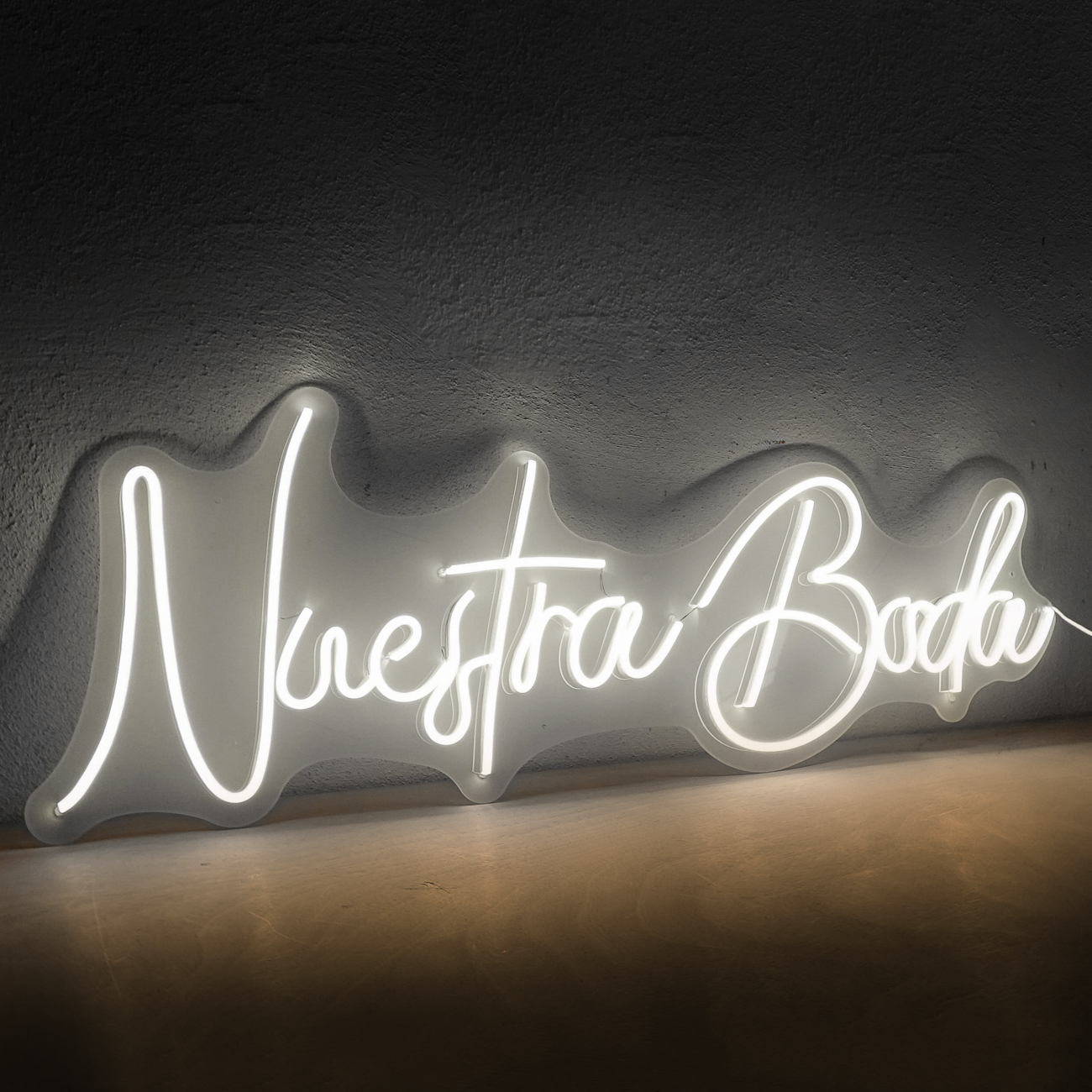 Foto 5 pulgar | Letrero Led Neón ''Nuestra Boda'' Decorativo Luminoso 90x30 cm