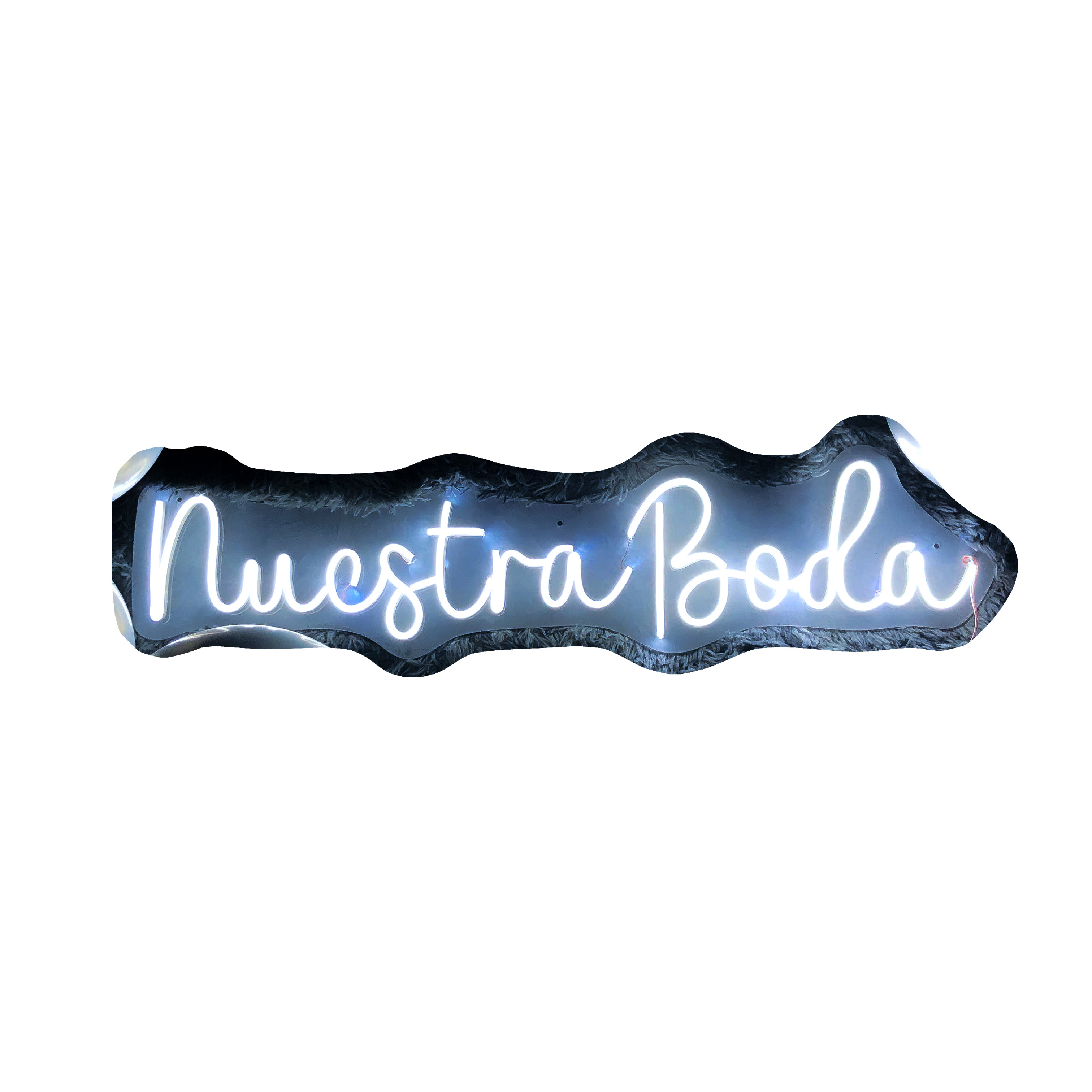 Foto 2 pulgar | Letrero Led Neón ''Nuestra Boda'' 80x20 cm