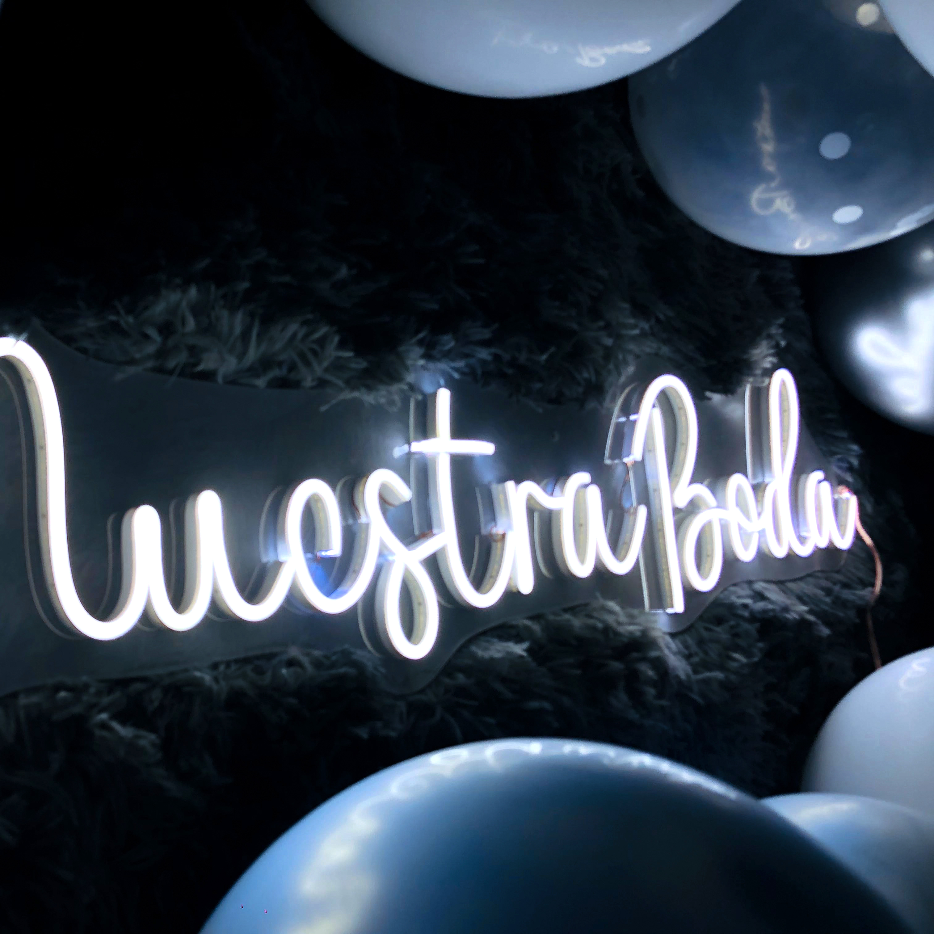 Foto 4 pulgar | Letrero Led Neón ''Nuestra Boda'' 80x20 cm