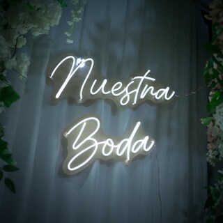 Foto 2 | Letrero Led Neón Nuestra Boda