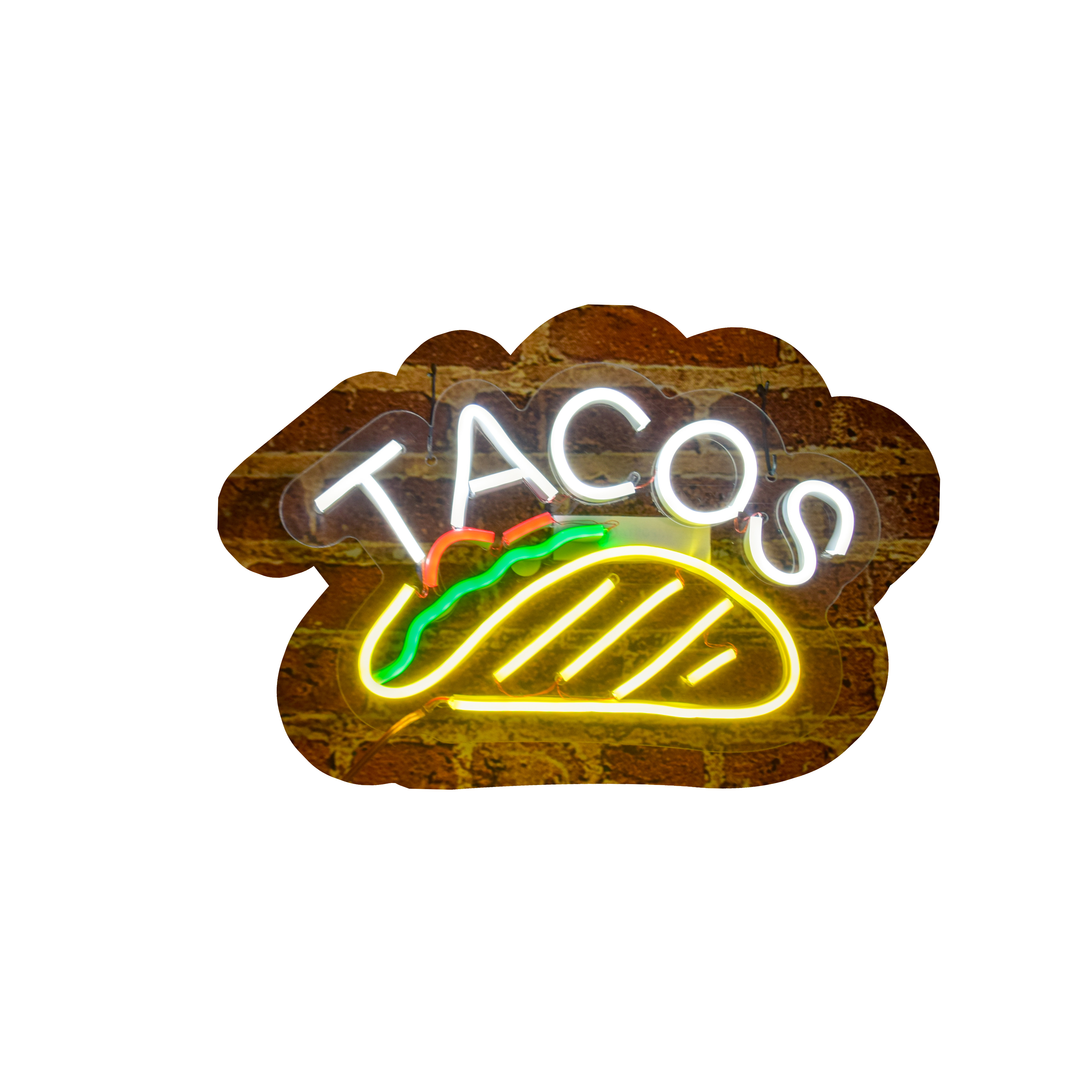 Foto 2 pulgar | Letrero Led Neón Tacos Luminoso 31cm x 20cm