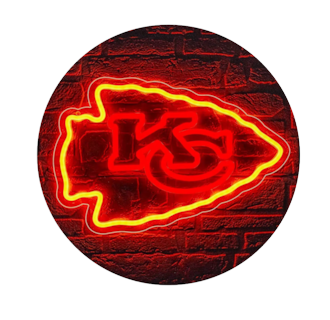 Foto 1 | Letrero de Neón NFL Logo Kansas City para Decoración 41 cm