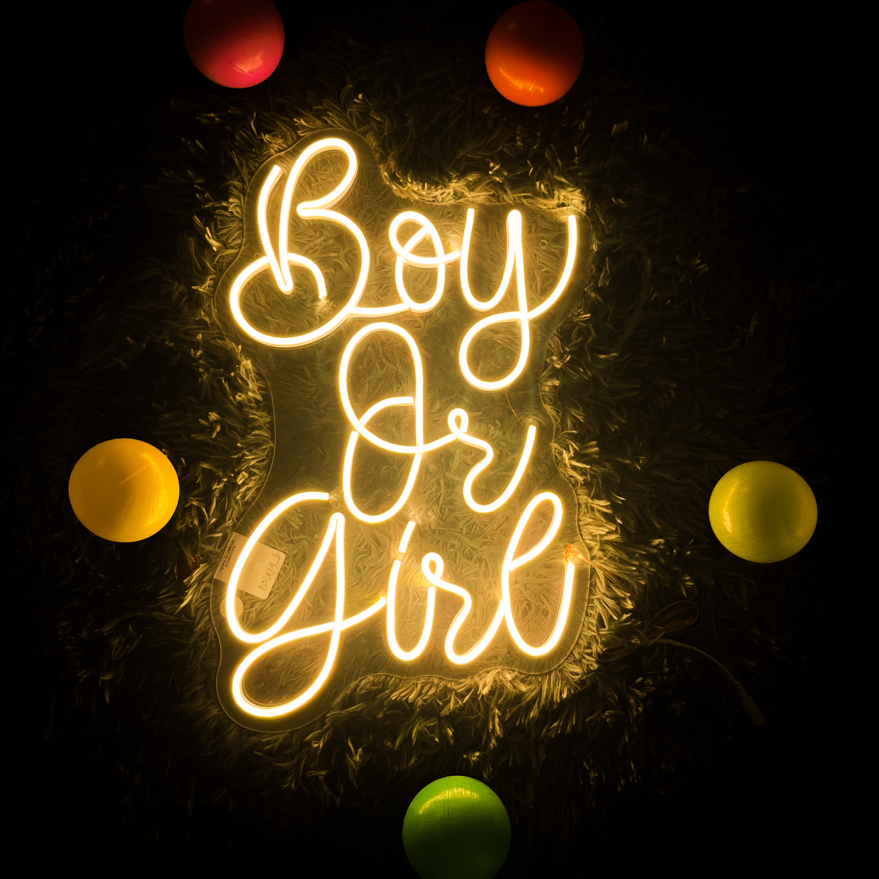 Foto 2 | Letrero Led Neón Boy Or Girl Luminoso