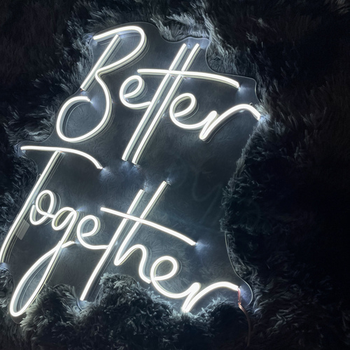 Foto 4 pulgar | Letreros Led Neón Better Together  Boda Luminoso Decorativo