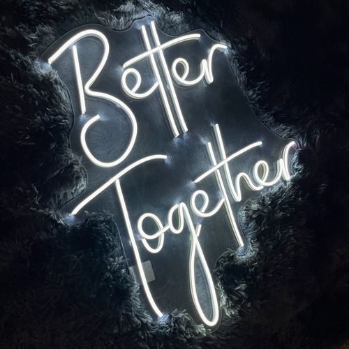 Foto 5 pulgar | Letreros Led Neón Better Together  Boda Luminoso Decorativo