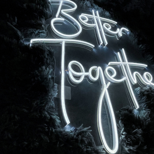 Foto 6 pulgar | Letreros Led Neón Better Together  Boda Luminoso Decorativo