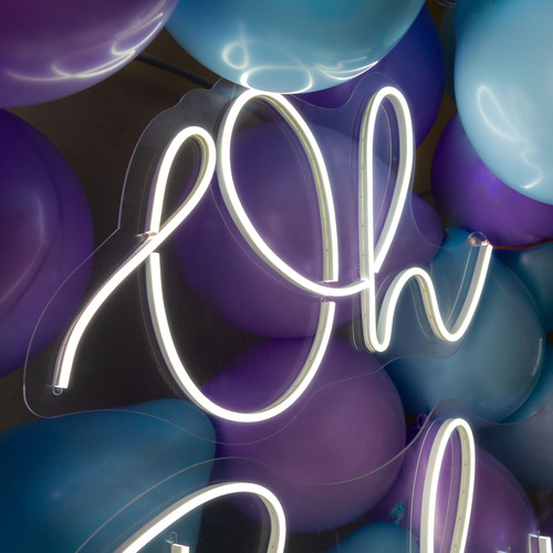 Foto 4 pulgar | Letreros Led Neón Oh Baby Dos Piezas Decorativo Luminoso
