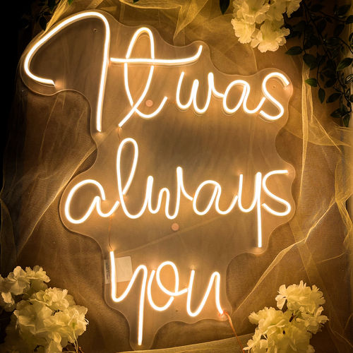 Foto 3 pulgar | Letrero Led Neón It Was Always You Boda Decorativa  Luminoso