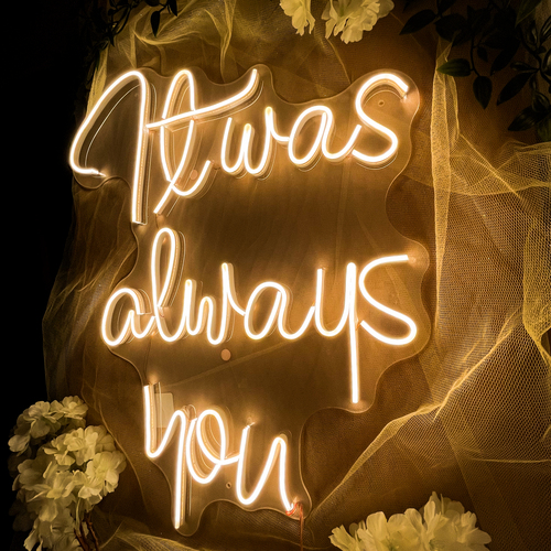 Foto 4 pulgar | Letrero Led Neón It Was Always You Boda Decorativa  Luminoso