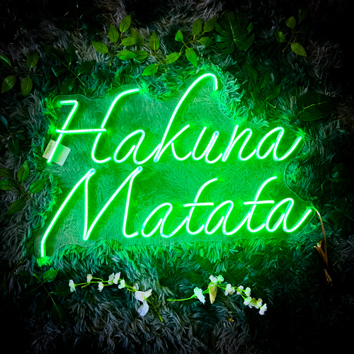 Foto 3 pulgar | Letrero Led Neón Hakuna Matata Luminoso Decorativo