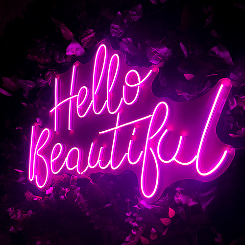 Foto 3 | Letreros Neón Led Anuncios Hello Beautiful Luminoso Decorativo