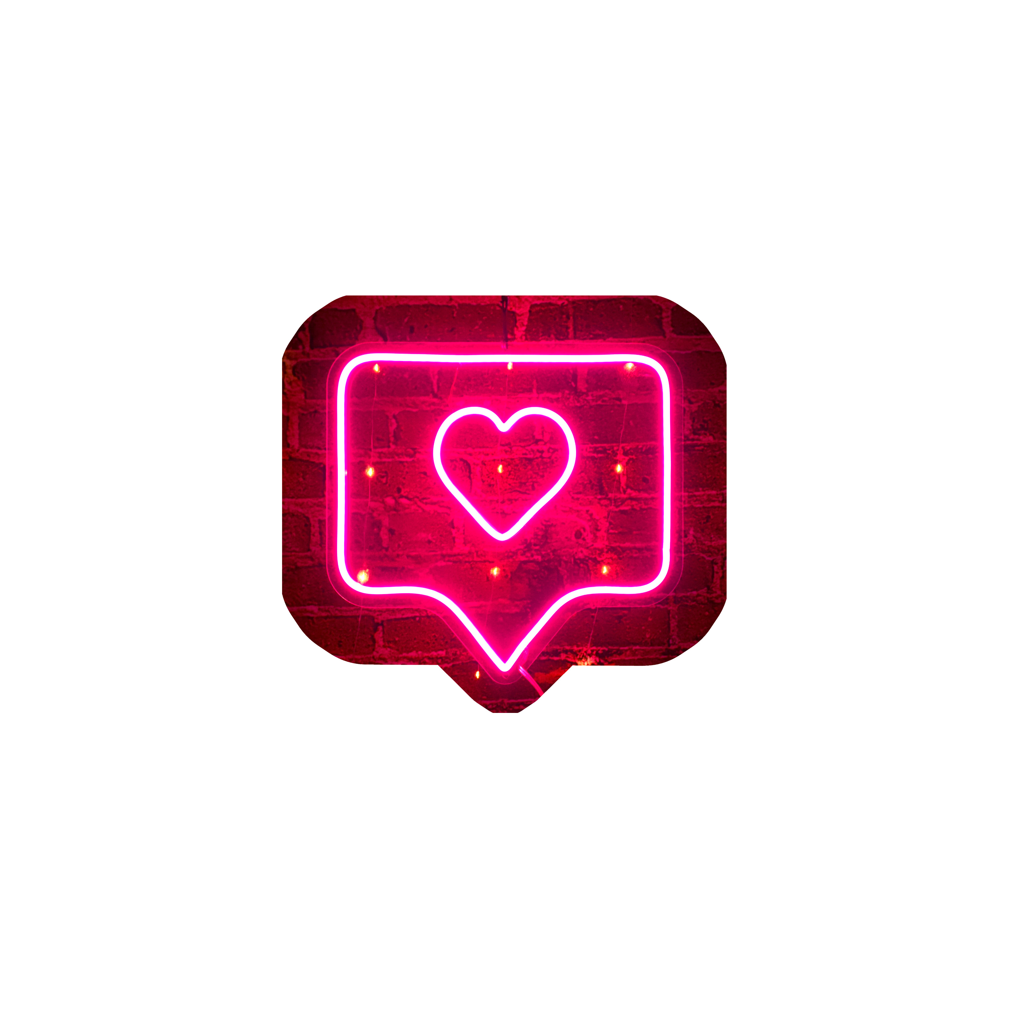 Letrero Led Neón Lámpara Decorativa Like de Instagram