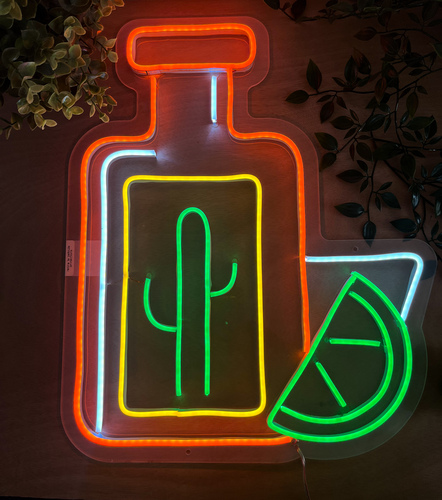 Foto 2 | Letrero Led Neón Fiestas Patrias 16 De Septiembre Tequila México Luminoso Decorativo