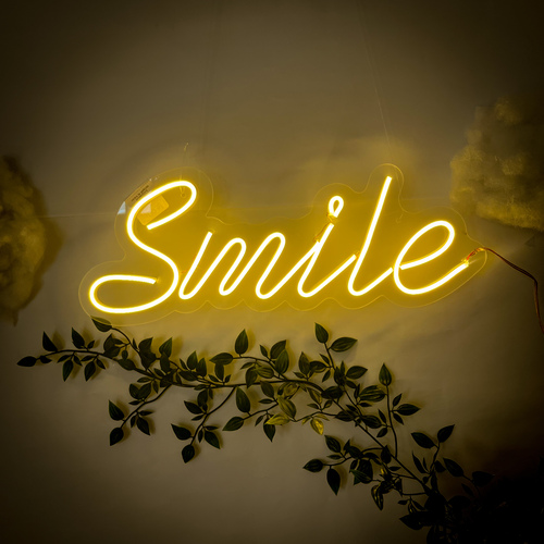 Foto 3 pulgar | Letrero Led Neón Smile Luminoso Decorativo