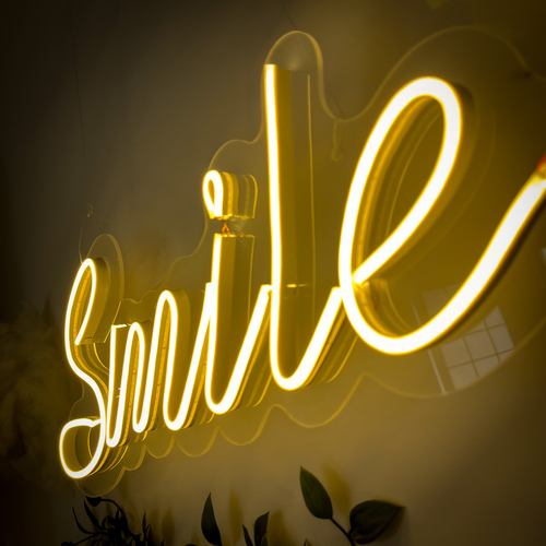 Foto 4 pulgar | Letrero Led Neón Smile Luminoso Decorativo
