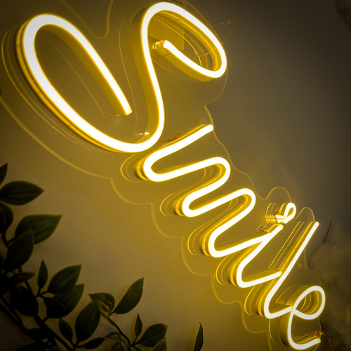 Foto 6 pulgar | Letrero Led Neón Smile Luminoso Decorativo