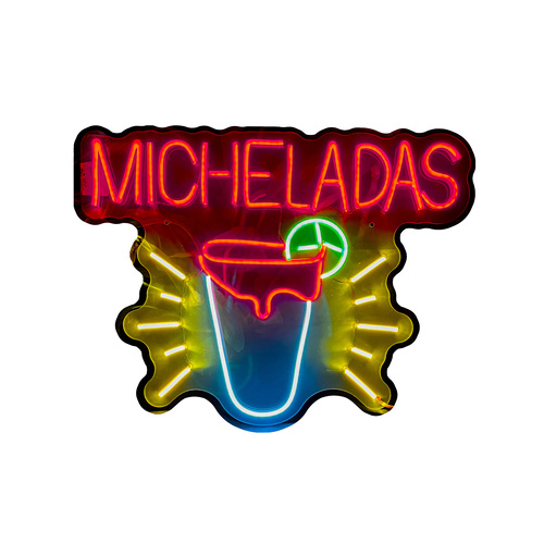 Foto 2 pulgar | Letrero Led Neón Micheladas 50 x 38 cm
