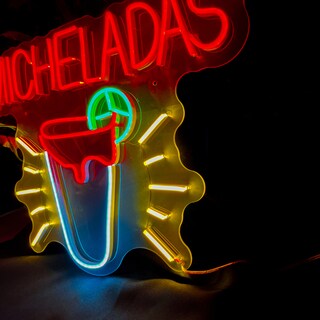 Foto 3 | Letrero Led Neón Micheladas 50 x 38 cm