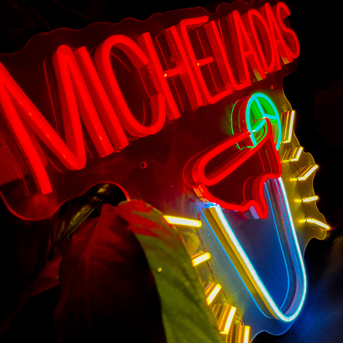Foto 5 pulgar | Letrero Led Neón Micheladas 50 x 38 cm