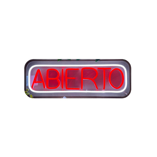 Foto 2 pulgar | Letrero Led Neon Abierto Negocio Decorativo Luminoso 41 x 14 cm Acrílico Manguera LED Flex