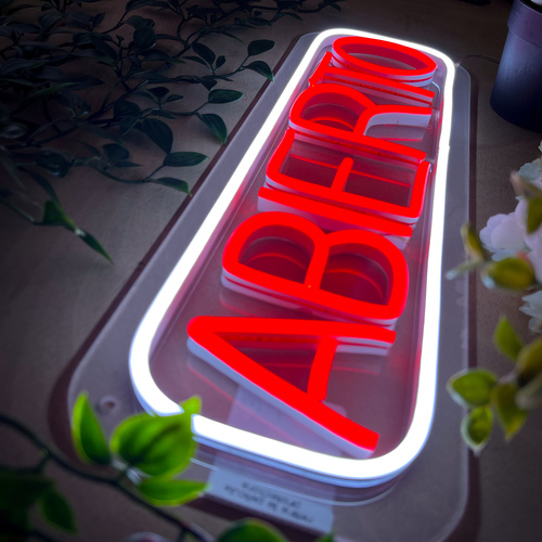 Foto 6 pulgar | Letrero Led Neon Abierto Negocio Decorativo Luminoso 41 x 14 cm Acrílico Manguera LED Flex