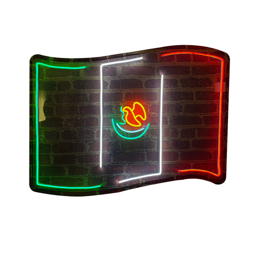 Foto 1 | Letrero Led Neón Fiestas Patrias Bandera De México Luminoso Decorativo Septiembre