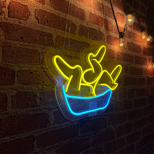 Foto 4 pulgar | Letrero Led Neón Anuncio Negocio Alitas Bar Luminoso Decorativo