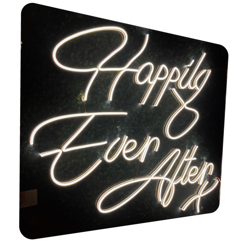 Foto 2 pulgar | Letrero Led Neón Happily Ever After Decorativo Luminoso Eventos
