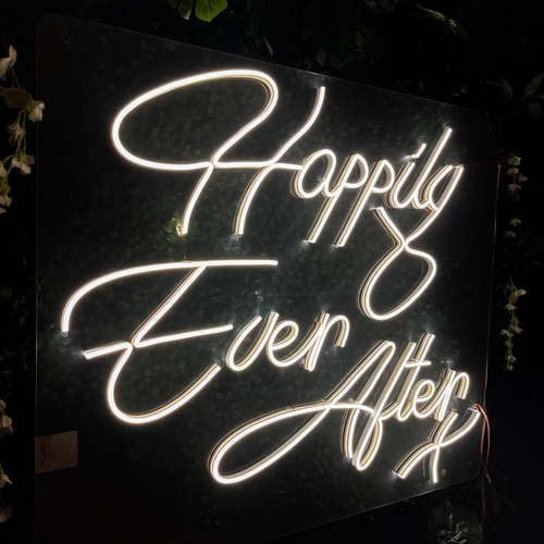 Foto 5 pulgar | Letrero Led Neón Happily Ever After Decorativo Luminoso Eventos