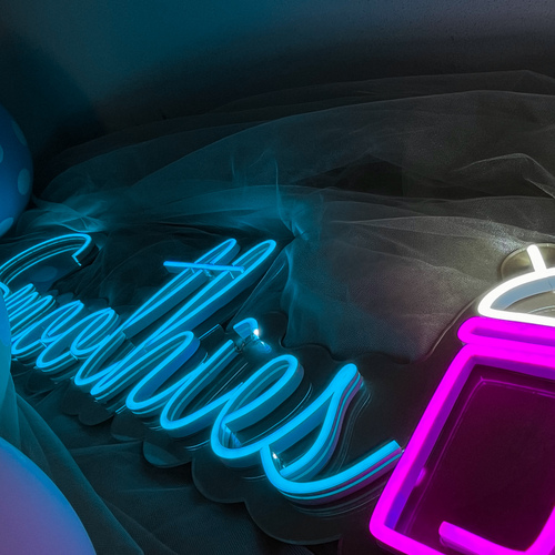 Foto 6 pulgar | Letrero Led Neón Smoothies Luminoso Decorativo