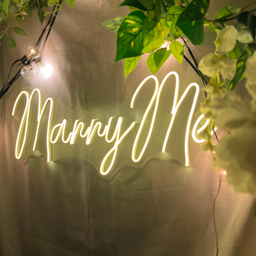 Foto 6 pulgar | Letrero Led Neón Marry Me Luminoso Decorativo