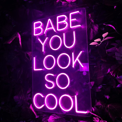 Foto 4 pulgar | Letrero Led Neón 'Baby You Look So Cool' Decoración Fiestas
