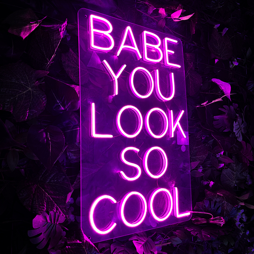 Foto 4 | Letrero Led Neón 'Baby You Look So Cool' Decoración Fiestas
