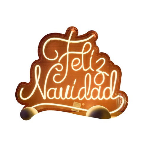 Foto 1 | Letrero Led Neón 'Feliz Navidad' Luminoso Decoración Navideña