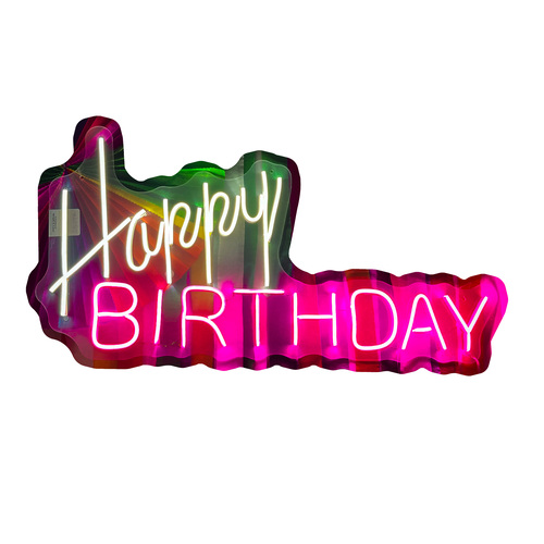 Letrero Led Neón Happy Birthday