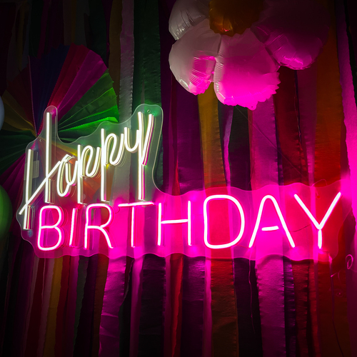 Foto 4 pulgar | Letrero Led Neón Happy Birthday