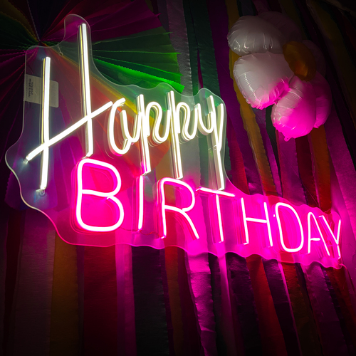 Foto 5 pulgar | Letrero Led Neón Happy Birthday