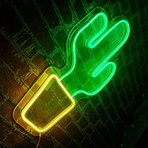Foto 5 | Letrero Led Neón Cactus Lámpara