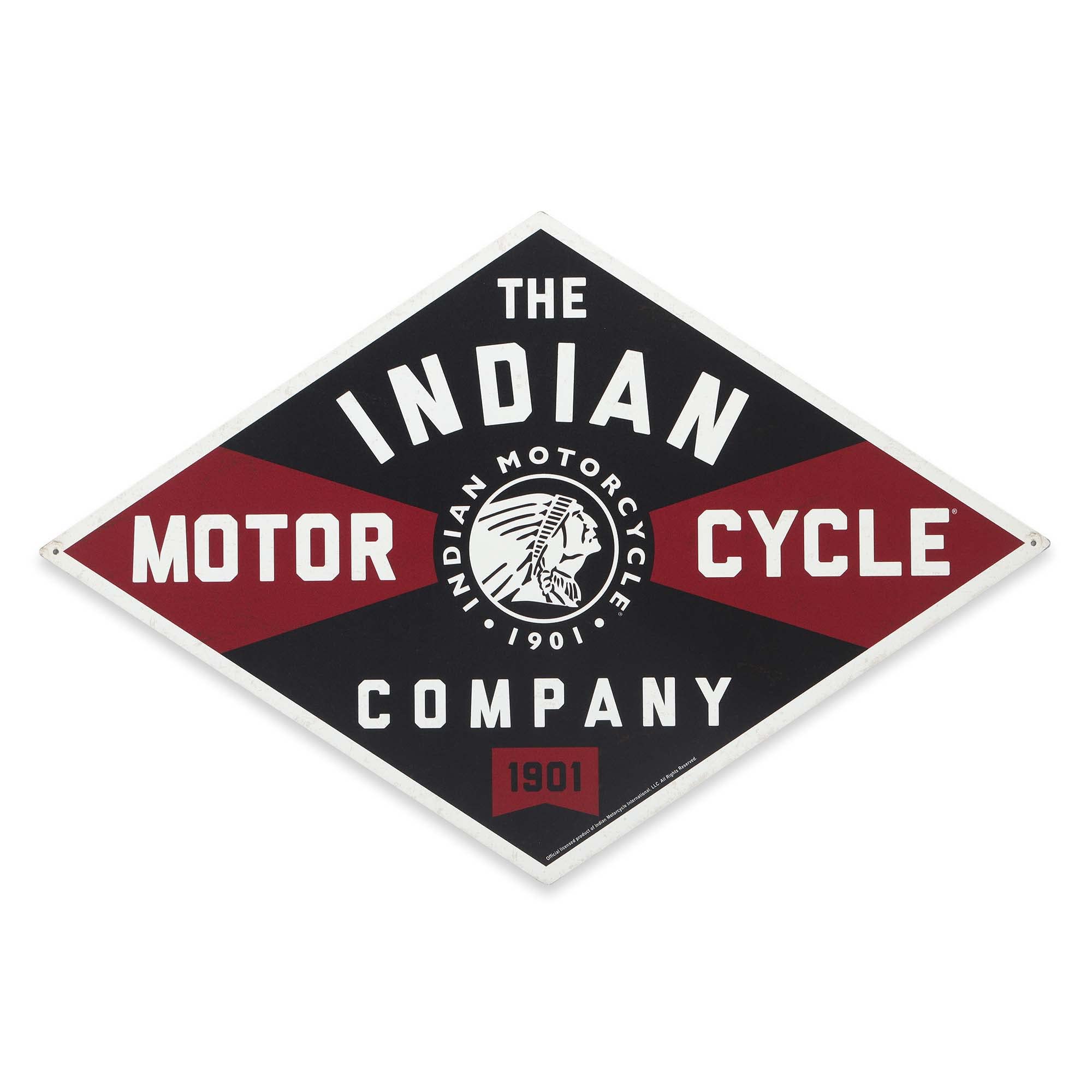 Foto 2 pulgar | Letrero Vintage De Metal Indian Motorcycle Company, Tamaño Grande - Venta Internacional.