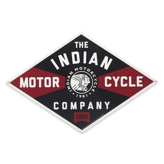 Foto 1 | Letrero Vintage De Metal Indian Motorcycle Company, Tamaño Grande - Venta Internacional.
