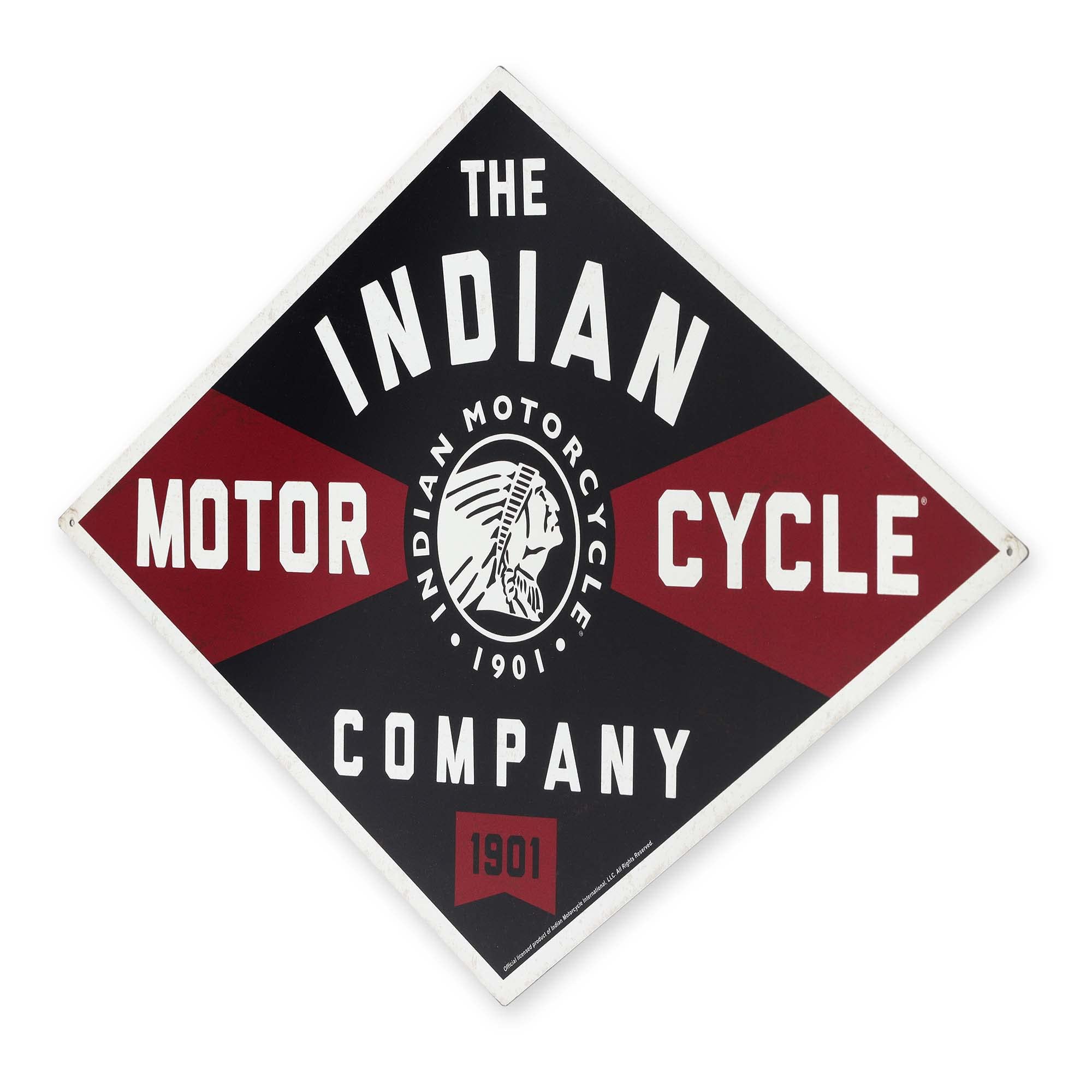 Foto 3 pulgar | Letrero Vintage De Metal Indian Motorcycle Company, Tamaño Grande - Venta Internacional.