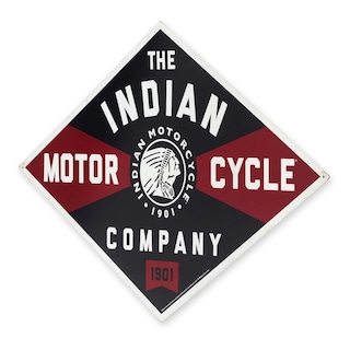 Foto 2 | Letrero Vintage De Metal Indian Motorcycle Company, Tamaño Grande - Venta Internacional.