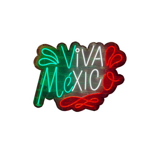Foto 2 pulgar | Letrero Led Neón Isha Láser 'Viva México'