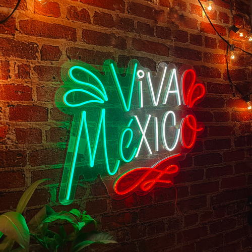 Foto 4 pulgar | Letrero Led Neón Isha Láser 'Viva México'