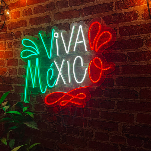 Foto 5 pulgar | Letrero Led Neón Isha Láser 'Viva México'