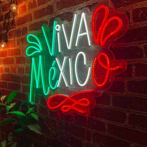 Foto 6 pulgar | Letrero Led Neón Isha Láser 'Viva México'