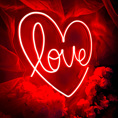 Foto 4 | Letrero Led Neón Isha Láser 'Love' Amor 14 de Febrero Corazón