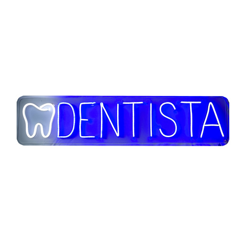 Letrero Led Neón Isha Láser 'Dentista'