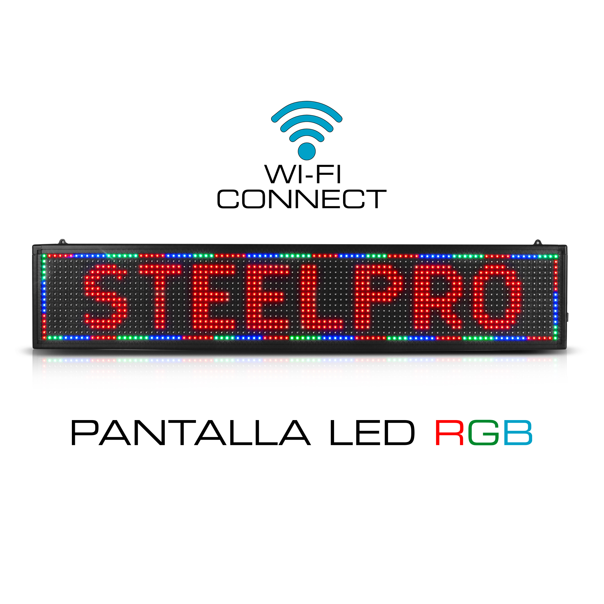Foto 4 pulgar | Letrero Led Programable Wifi Publicidad 100cmx20cm Steelpro